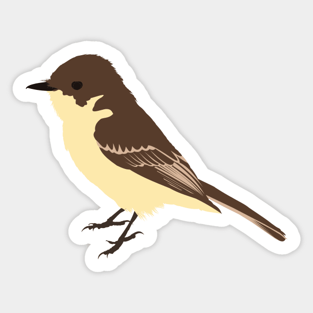 Eastern phoebe Sticker by stargatedalek